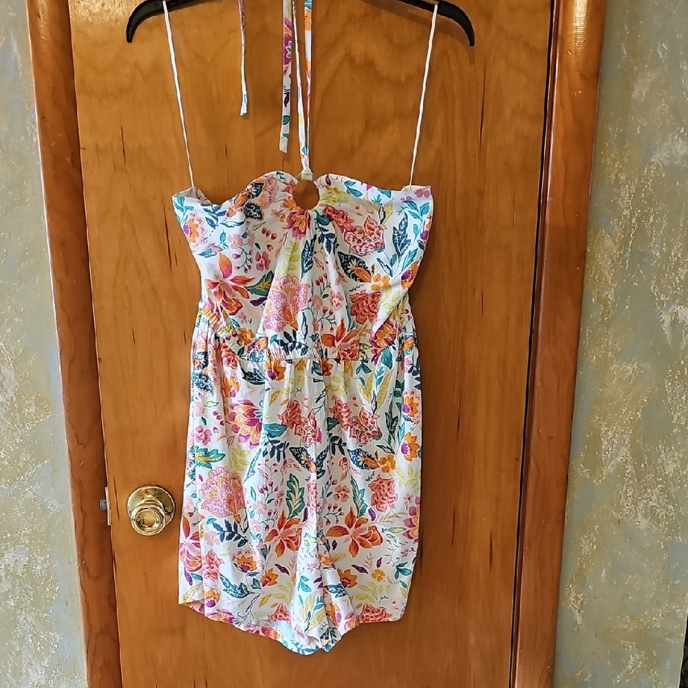 Old Navy Floral Jumpsuit with Multicolor Design